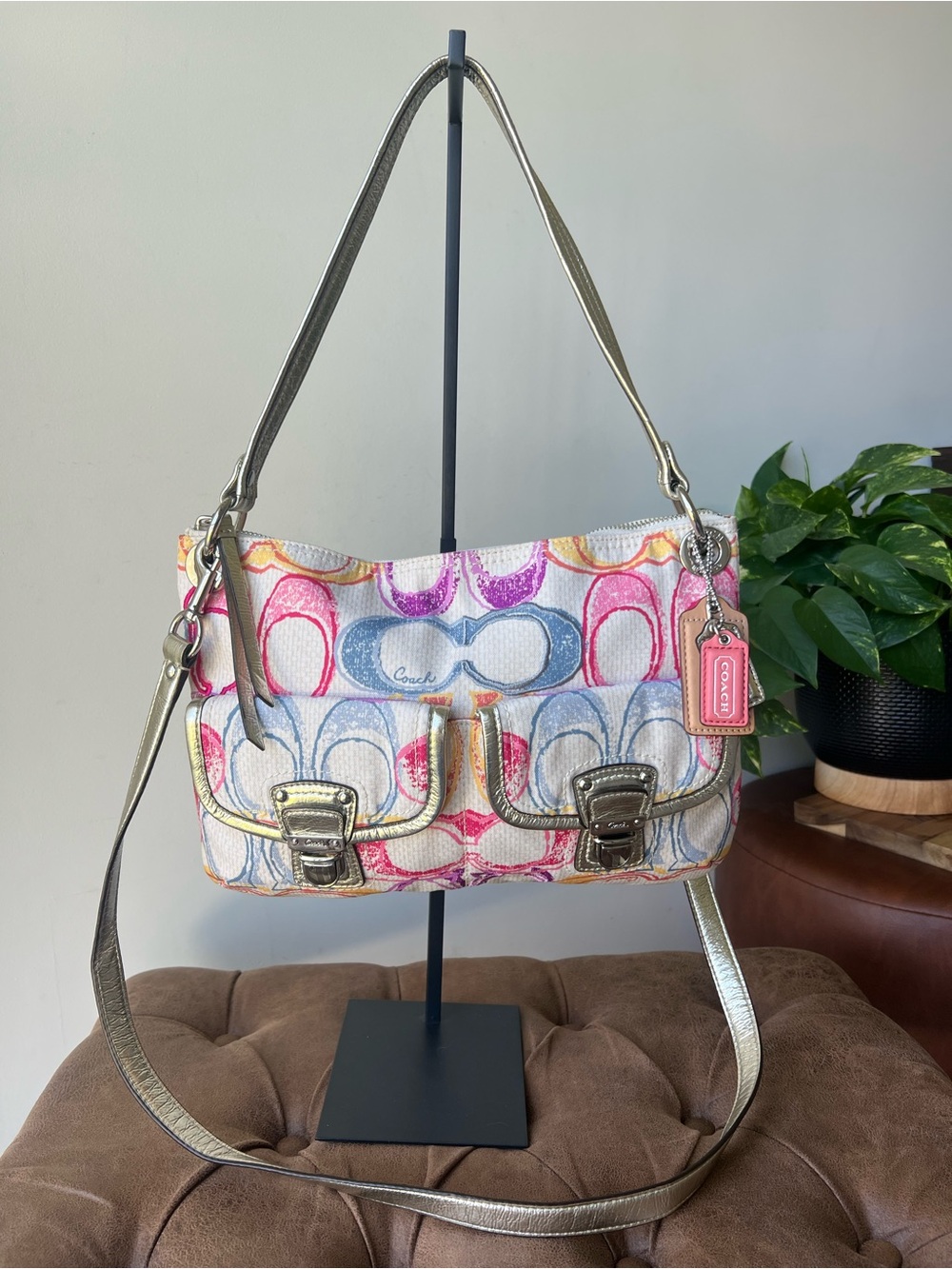 Coach Poppy Signature Dream C Hippie Hobo Bag Style 19030